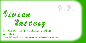 vivien mattesz business card